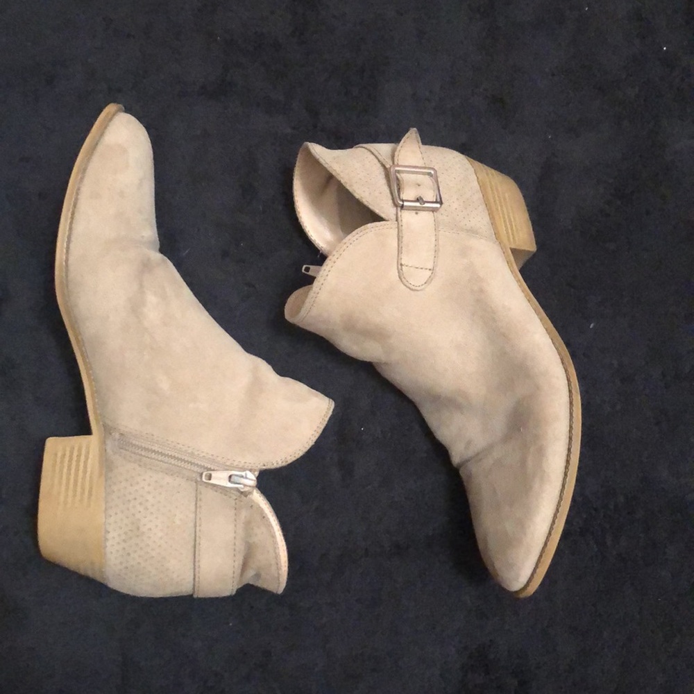 Justice tan booties